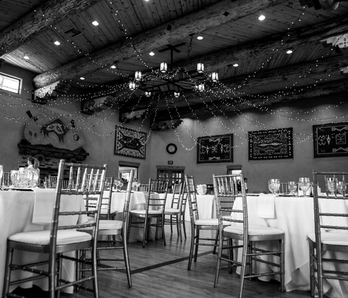 Indoor wedding reception